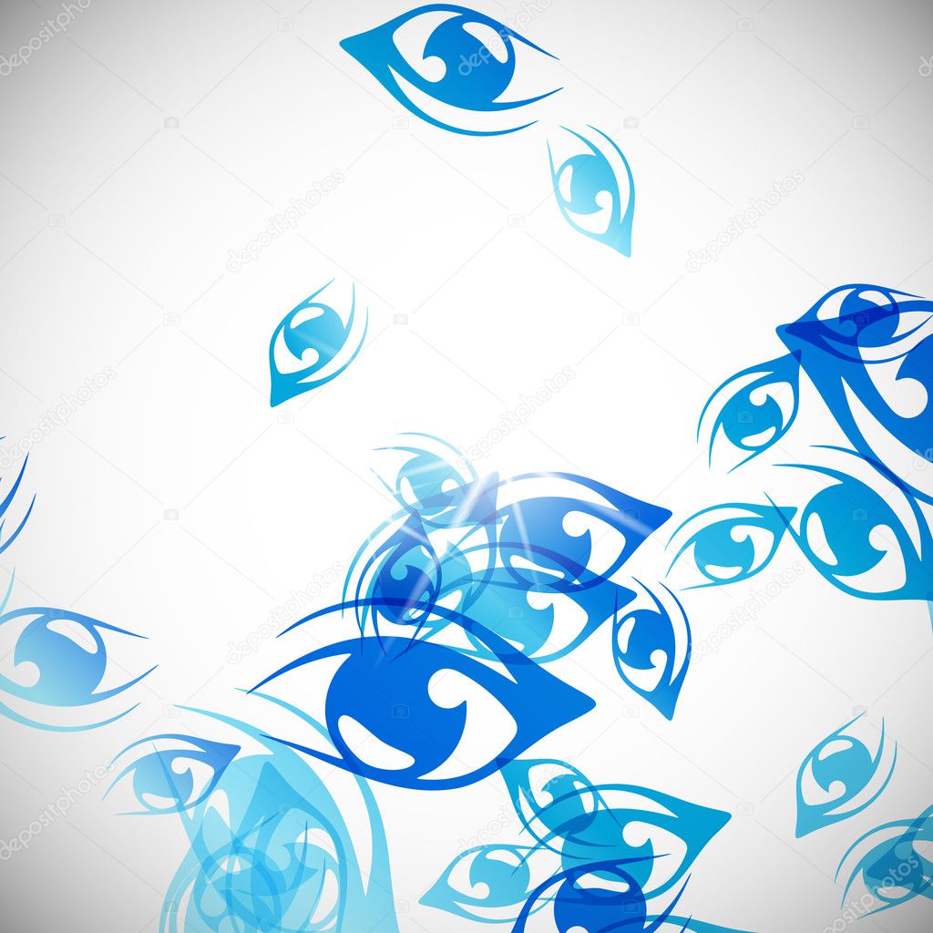 abstract background: eye