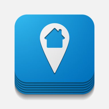 kare düğme: işaretçi