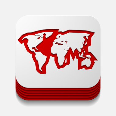 kare düğme: harita