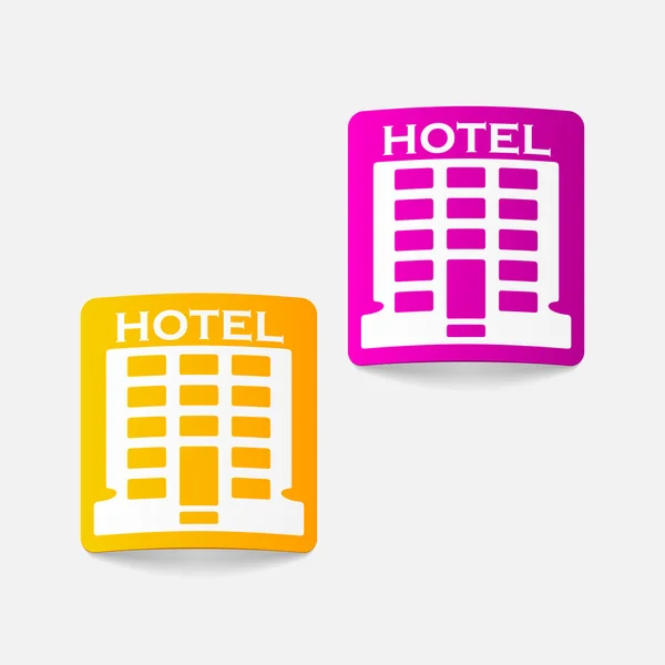 Realistický grafický prvek: hotel — Stockový vektor