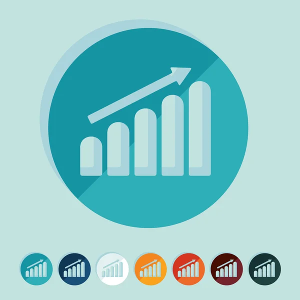 Projeto liso: gráfico — Vetor de Stock