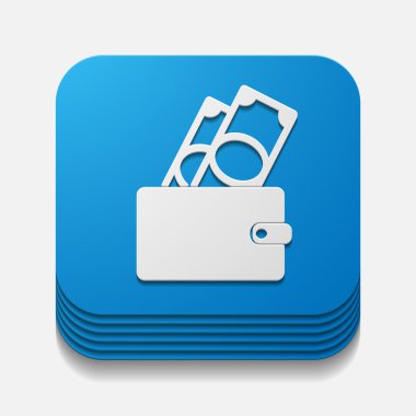 kare düğme: çanta