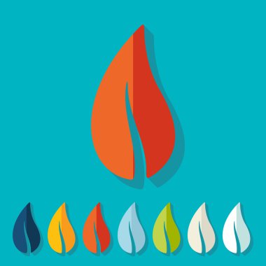 Płaska konstrukcja: liść