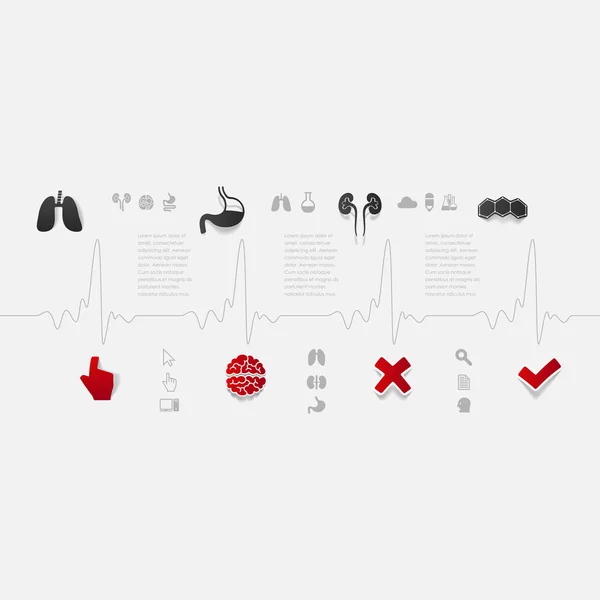 Ensemble d'icônes médicales — Image vectorielle