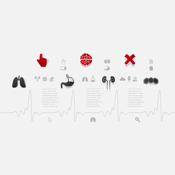 Ensemble d'icônes médicales — Image vectorielle