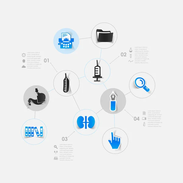 Set van medische iconen — Stockvector