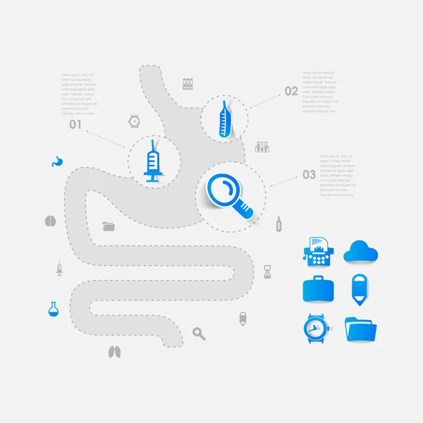 Ensemble d'icônes médicales — Image vectorielle