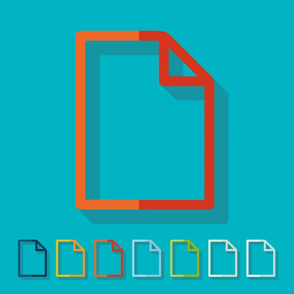 Flat design: paper — Stock Vector