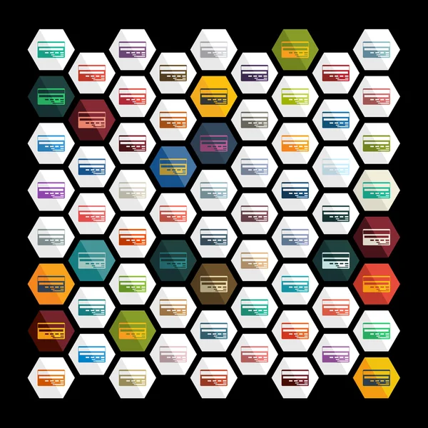 Diseño plano: tarjeta — Archivo Imágenes Vectoriales