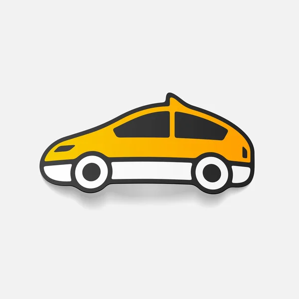 Elemento di design realistico: taxi — Vettoriale Stock