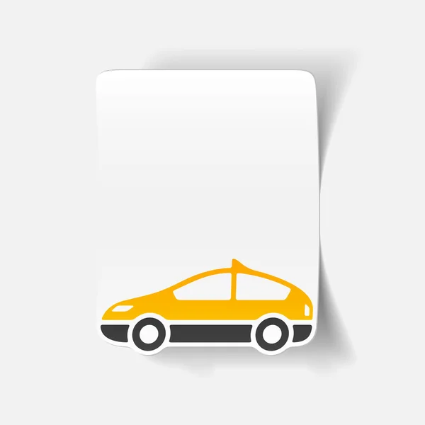 Realistisches Gestaltungselement: Taxi — Stockvektor