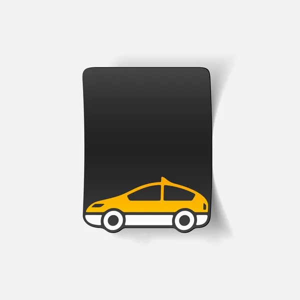 Elemento di design realistico: taxi — Vettoriale Stock