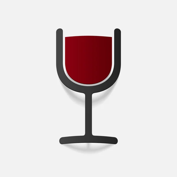 Elemento de diseño realista: vino — Vector de stock