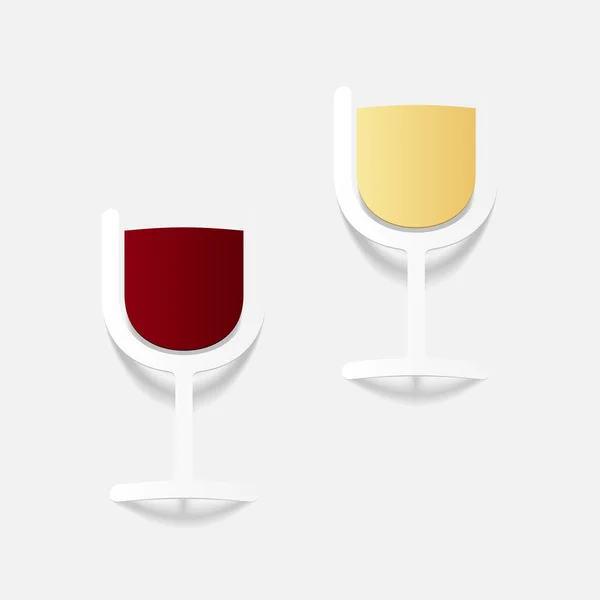 Elemento de diseño realista: vino — Vector de stock