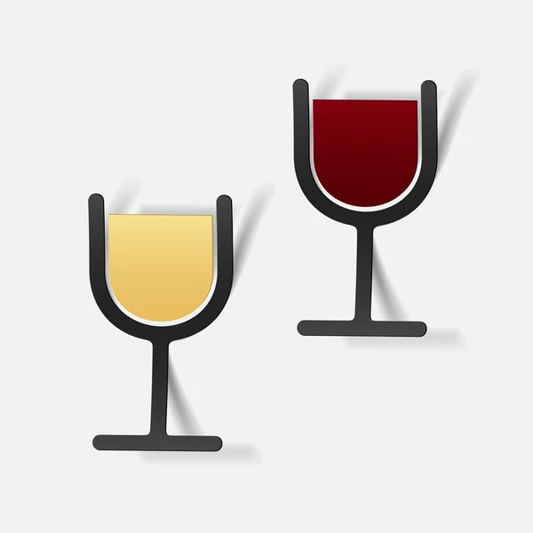 Realistiska designelement: vin — Stock vektor