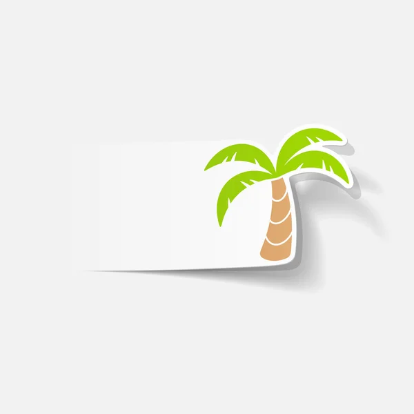 Realistic design element: palm — Stock Vector