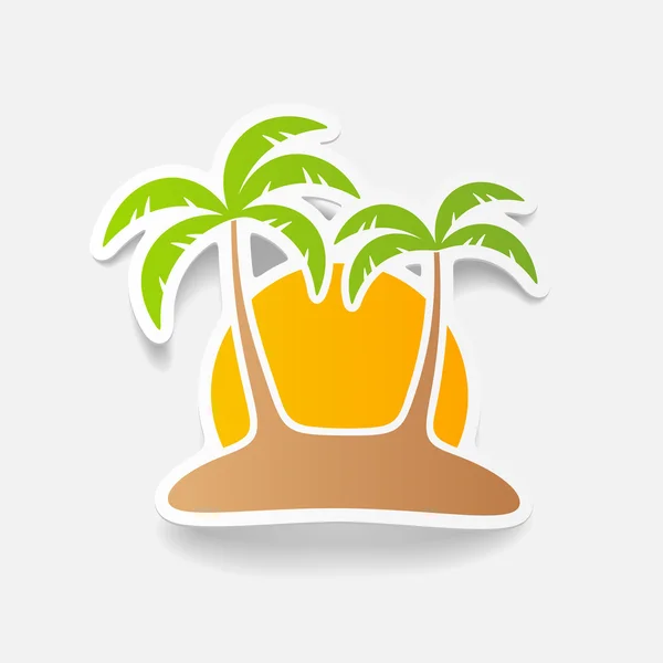 Realistic design element: palm — Stock Vector