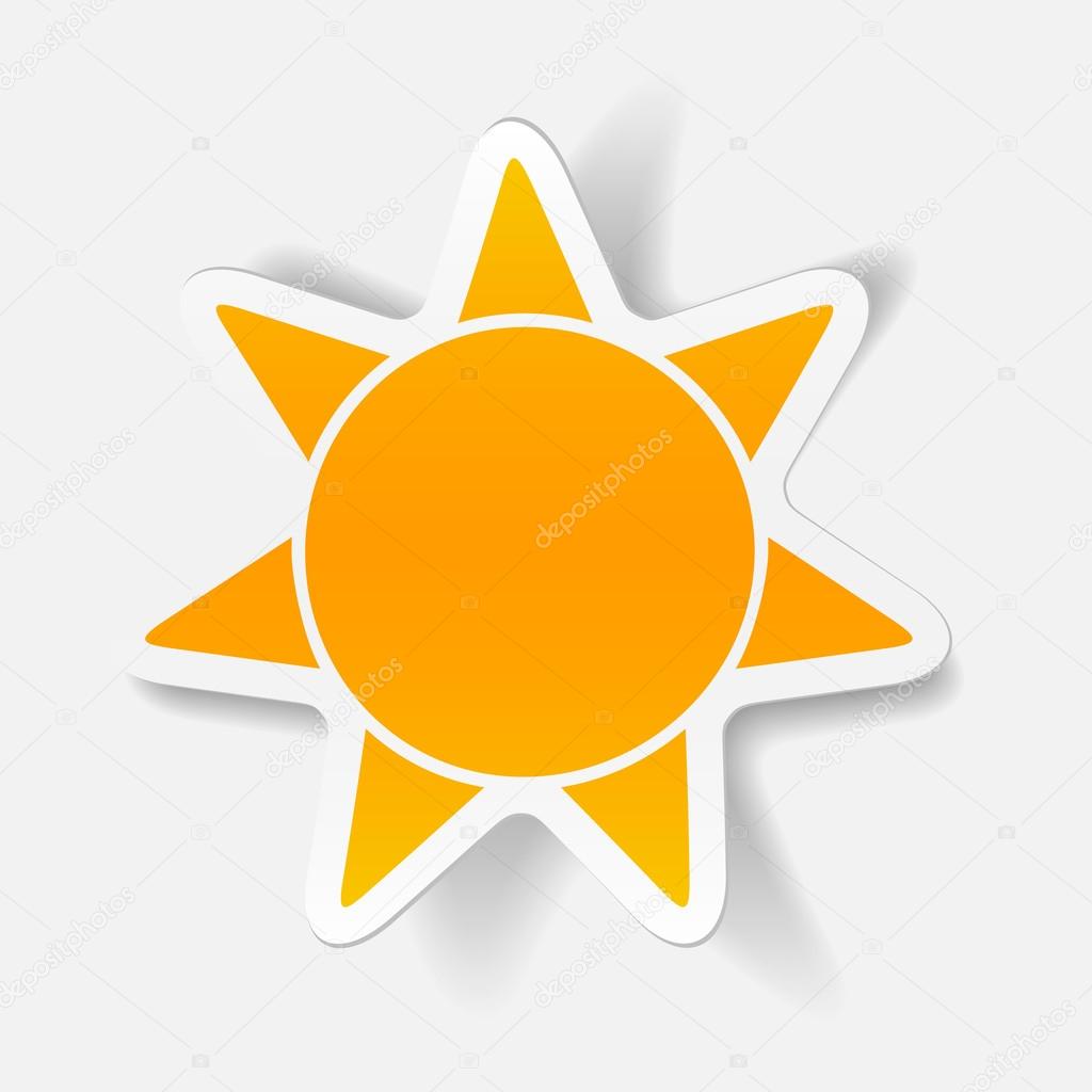 realistic design element: sun