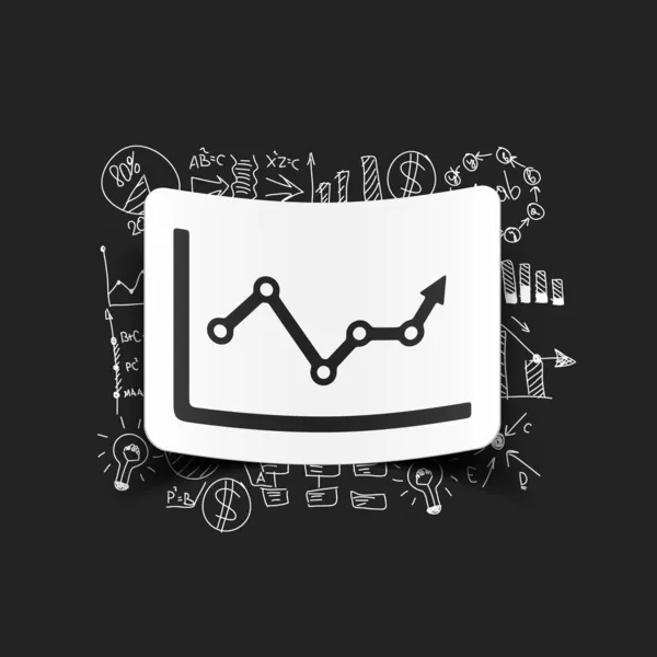 Drawing business formulas: chart — Stock Vector