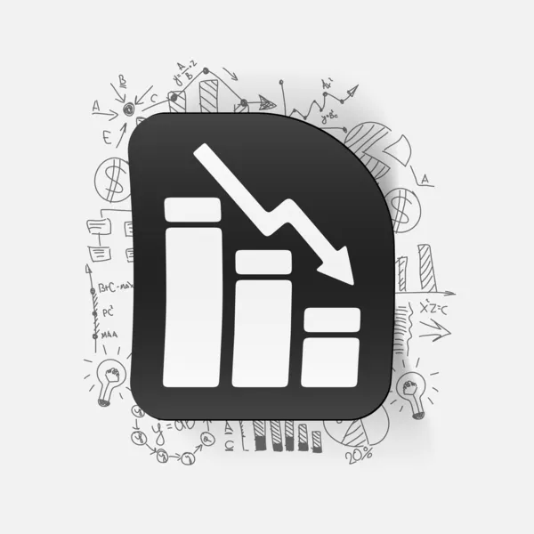 Iş formülleri çizim: grafik — Stok Vektör