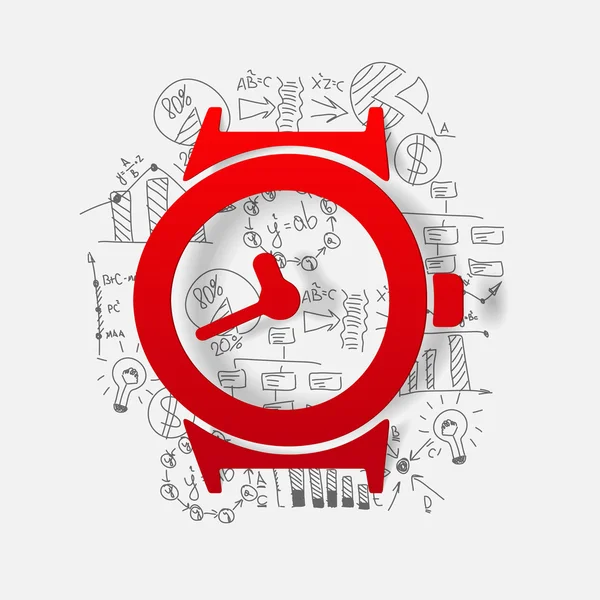 Business formules opstellen: horloge — Stockvector