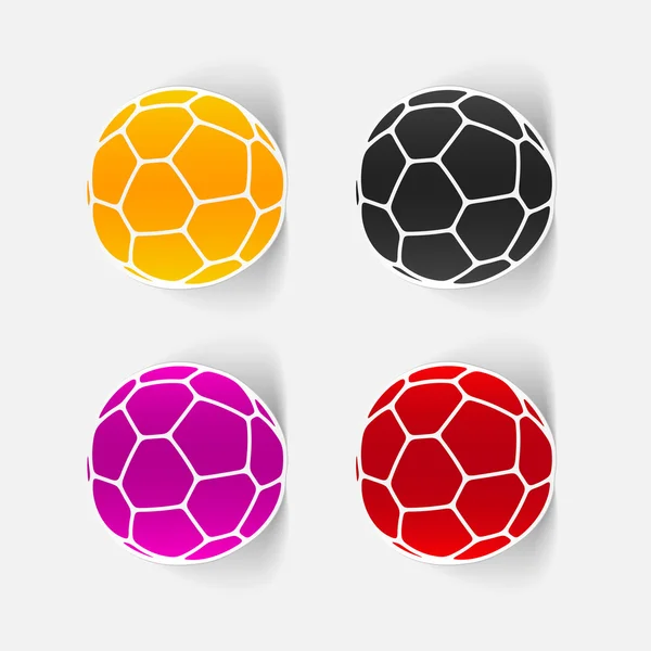 現実的な設計要素: ボール — ストックベクタ