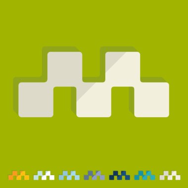 düz tasarım: taksi