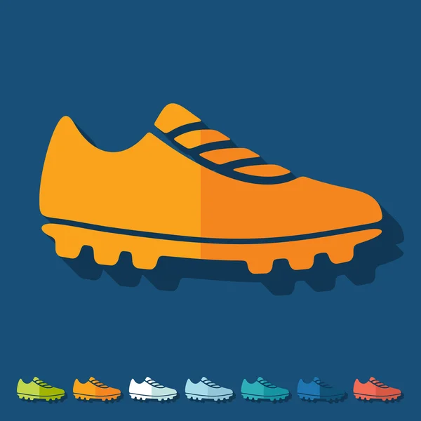 Platte ontwerp: sneakers — Stockvector