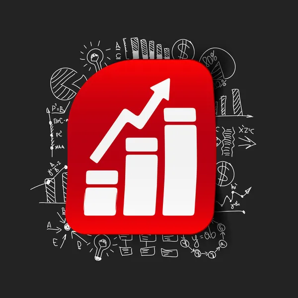 Drawing business formulas: chart — Stock Vector