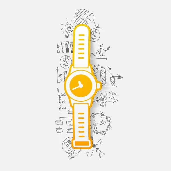 Business formules opstellen: horloge — Stockvector