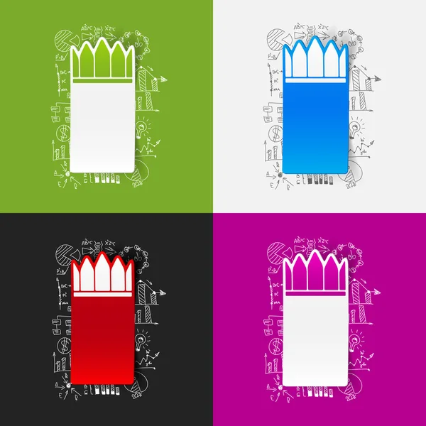 Dibujo de fórmulas de negocio: corona — Archivo Imágenes Vectoriales