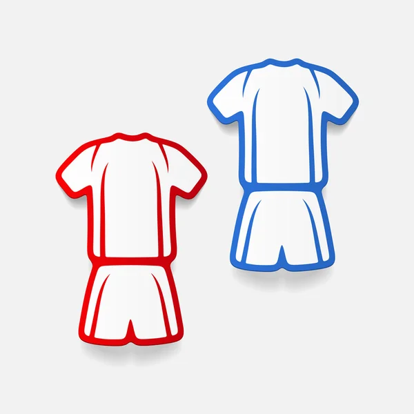 Vêtements de football — Image vectorielle