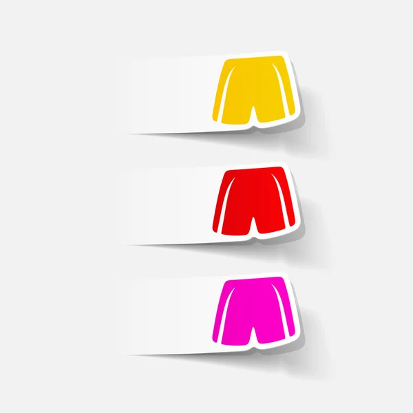 Realistische ontwerpelement: shorts — Stockvector