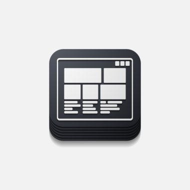 kare düğme: arabirimi