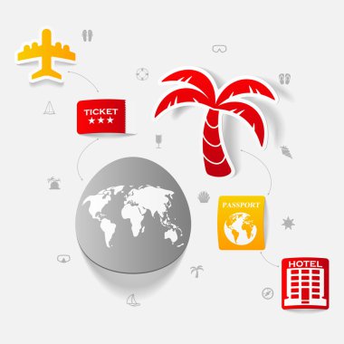 Yaz turizm simgeler kümesi