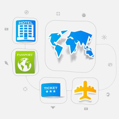 Yaz turizm simgeler kümesi