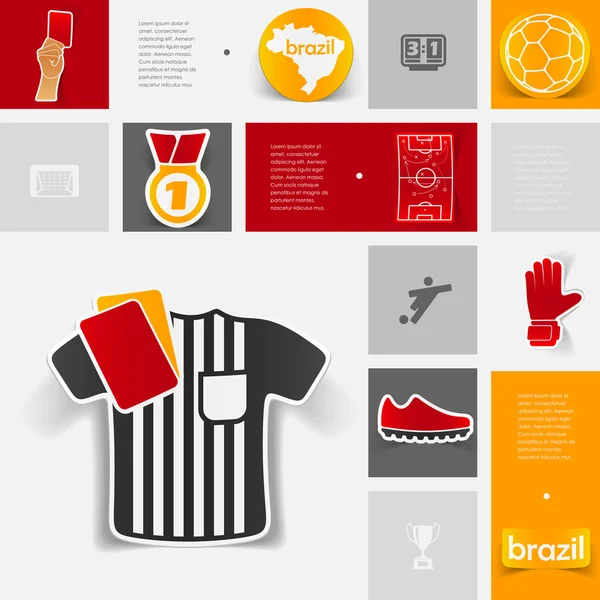 Футбол, футбольная инфографика — стоковый вектор