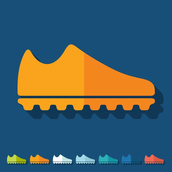 Platte ontwerp: sneakers — Stockvector