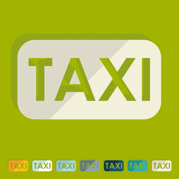 Platt design: taxi — Stock vektor