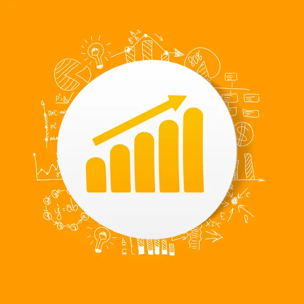 Drawing business formulas: chart — Stock Vector