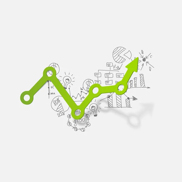 Formule aziendali di disegno: grafico — Vettoriale Stock