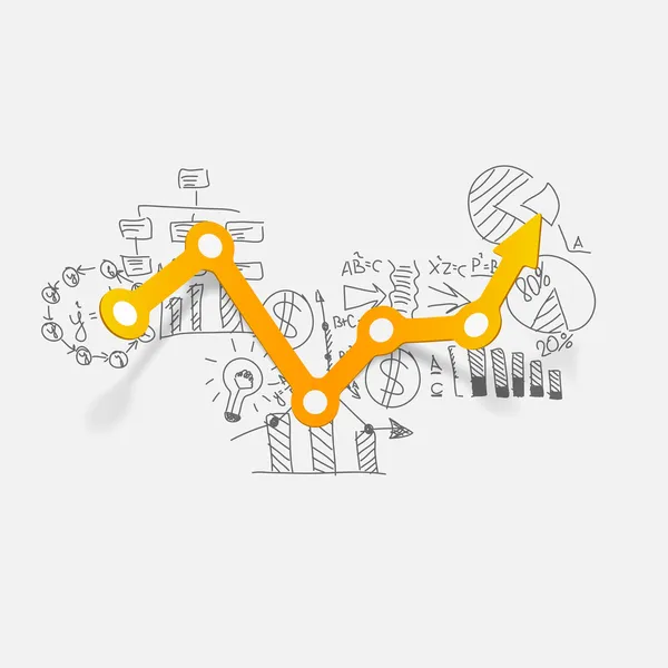 Formule aziendali di disegno: grafico — Vettoriale Stock