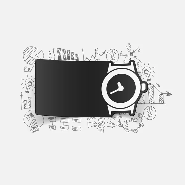 Business formules opstellen: horloge — Stockvector