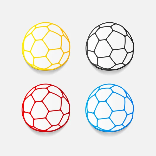 Элемент реалистичного дизайна: мяч — стоковый вектор