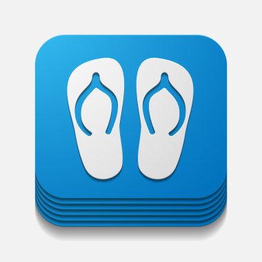 kare düğme: terlik