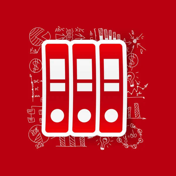 Disegno formule aziendali: cartella — Vettoriale Stock