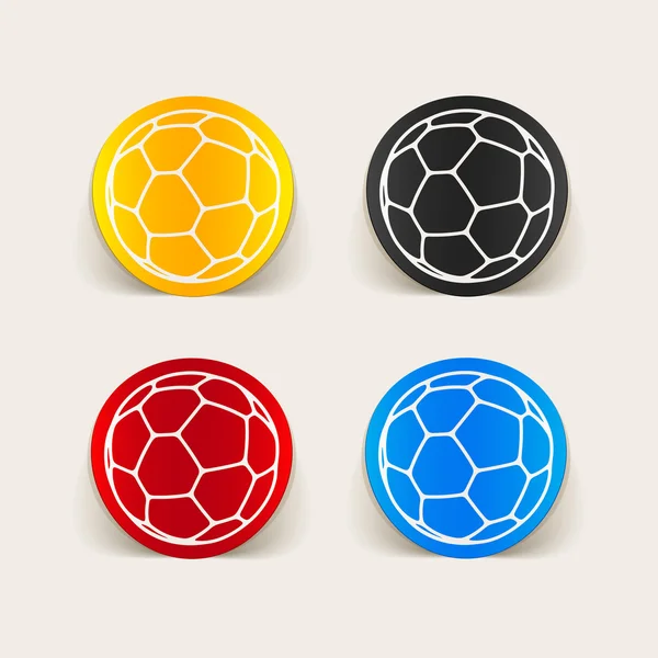 Elemento di design realistico: palla — Vettoriale Stock
