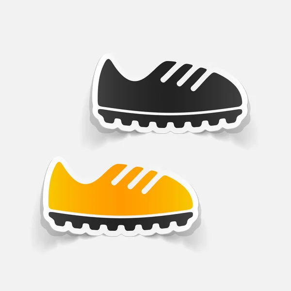 Realistic design element: sneakers — Stock Vector