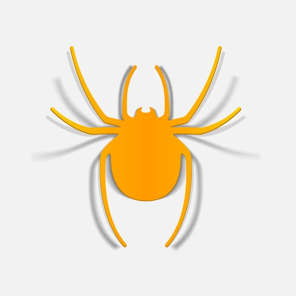Elemento de design realista: aranha — Vetor de Stock