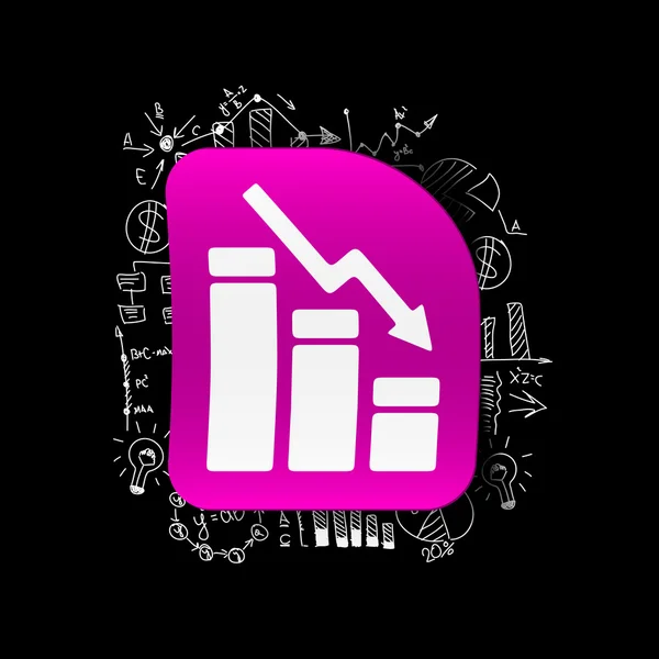 Drawing business formulas: chart — Stock Vector